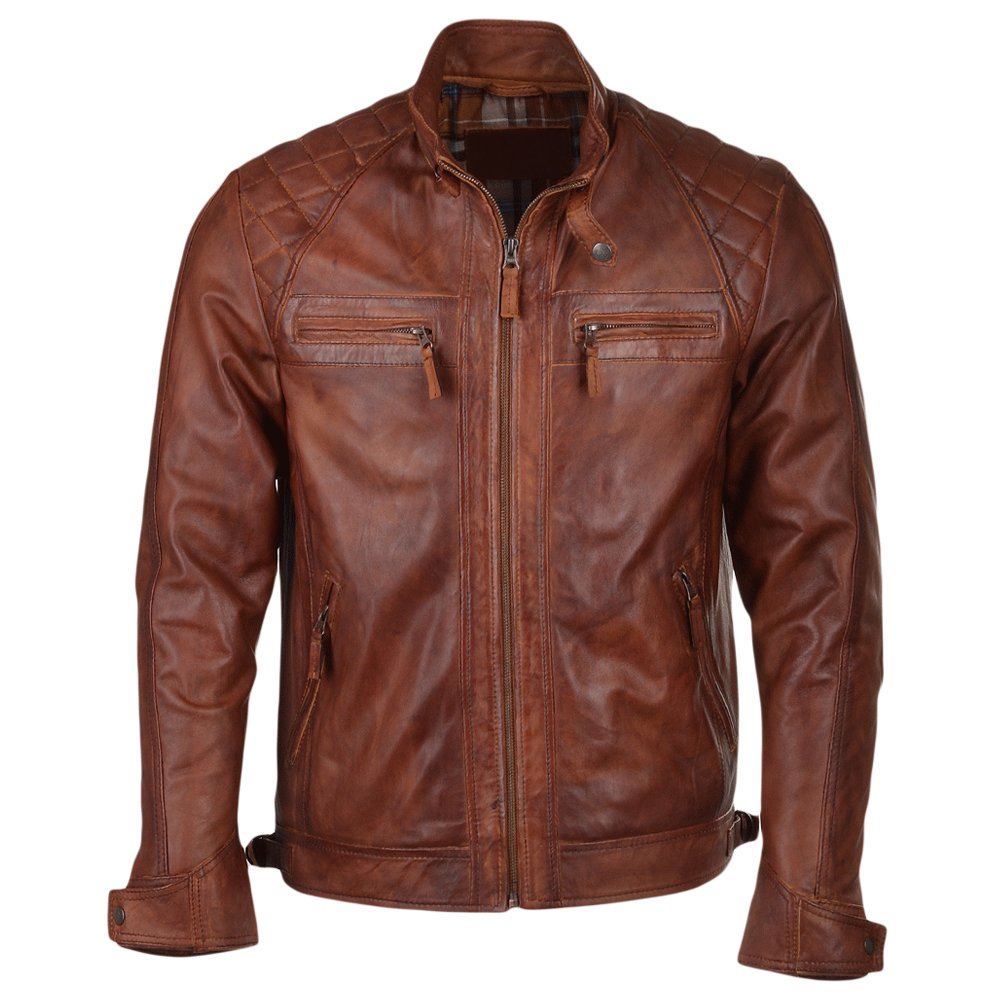1-51 Men Leather Jacket - Image 1